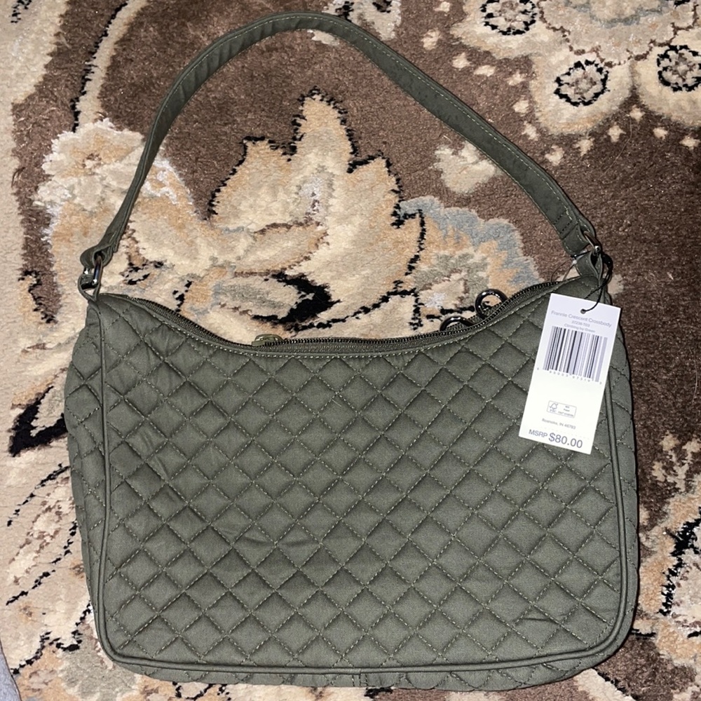 Olive green Vera Bradley purse. BRAND NEW